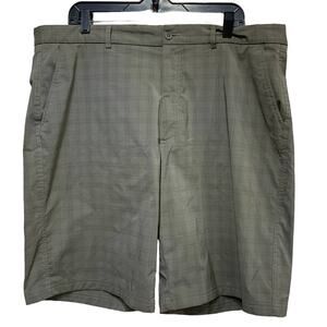 Cypress Club Mens Size 40 Lightweight Webbed Plaid PolyBlend Long Board Shorts